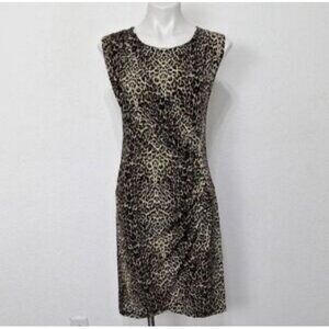 Mary Kay Exclusive Director Leopard Print Sleeveless Dress ‎ Women's XS